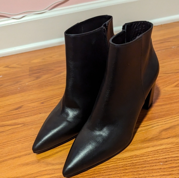 STUART WEITZMAN Ankle BOOTS Black Leather size 7 - Picture 5 of 12